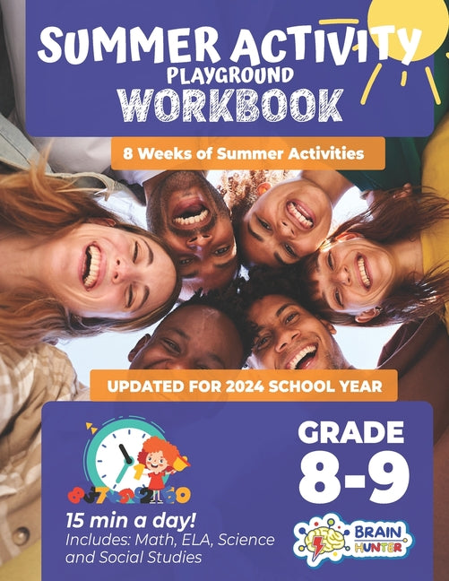 Summer Activity Playground Grade 8-9: 8 Weeks of Summer Activities - Math, ELA, Science, Reading and Social Studies - Paperback by Books by splitShops