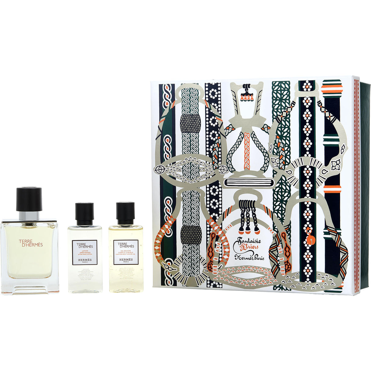 TERRE D'HERMES by Hermes - EDT SPRAY 1.6 OZ & AFTERSHAVE LOTION 1.4 OZ & SHOWER GEL 1.4 OZ - Men