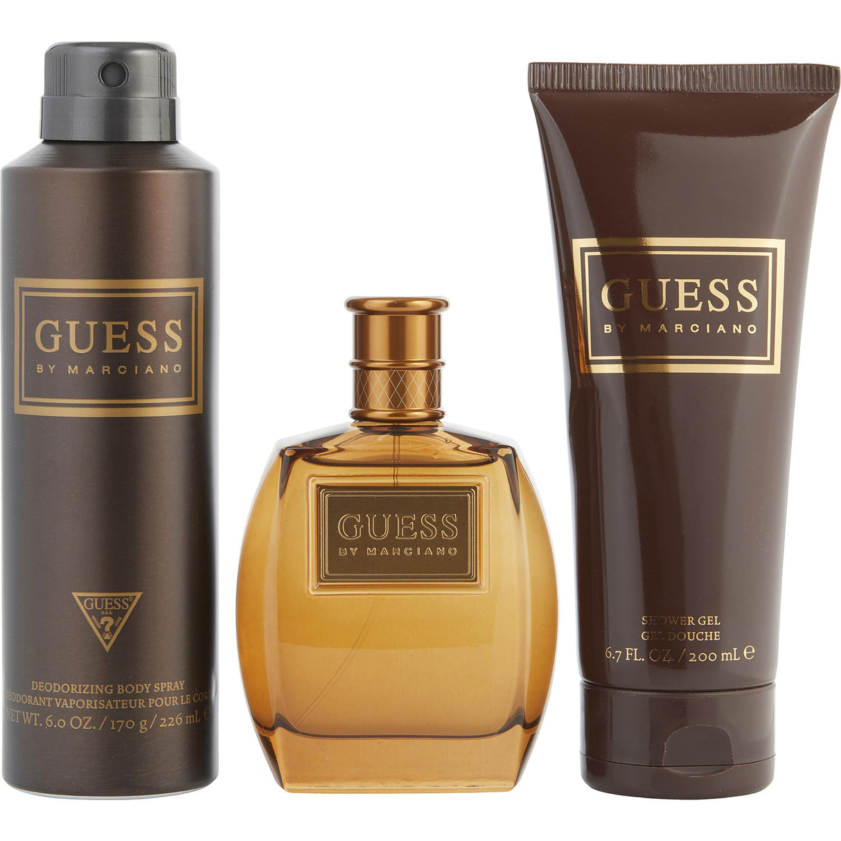 GUESS BY MARCIANO by Guess - EDT SPRAY 3.4 OZ & DEODORANT SPRAY 6 OZ & SHOWER GEL 6.7 OZ - Men