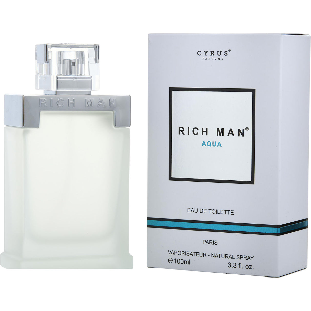 RICH MAN ACQUA by Cyrus Parfums - EDT SPRAY 3.3 OZ - Men