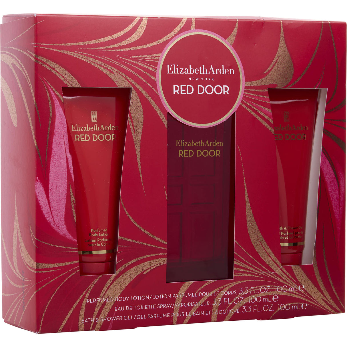 RED DOOR by Elizabeth Arden - EDT SPRAY 3.3 OZ & BODY LOTION 3.3 OZ & SHOWER GEL 3.3 OZ - Women