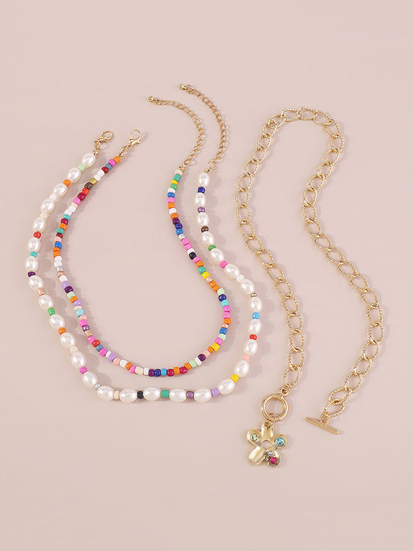 Multi-Colored Dainty Necklace Necklaces Accessories by migunica