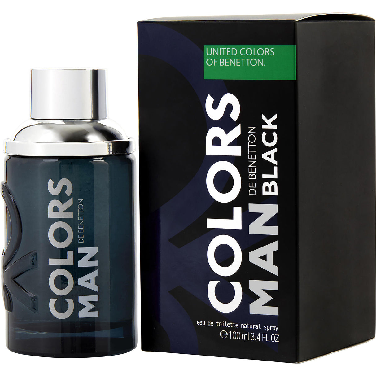 COLORS DE BENETTON BLACK by Benetton - EDT SPRAY 3.4 OZ - Men