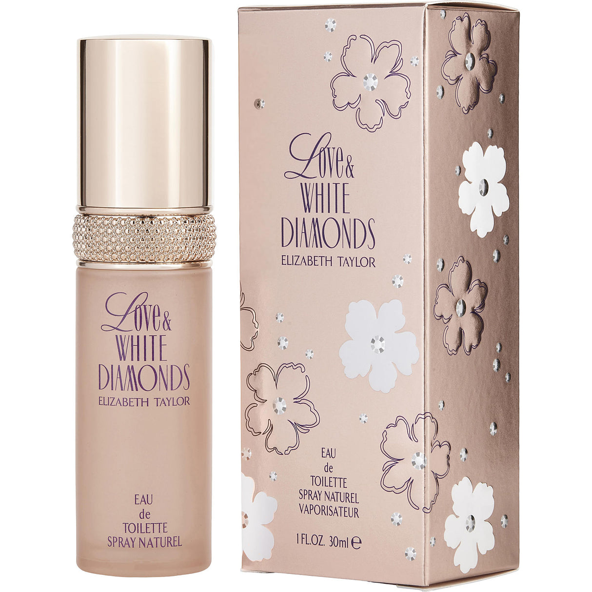 LOVE & WHITE DIAMONDS by Elizabeth Taylor - EDT SPRAY 1 OZ - Women