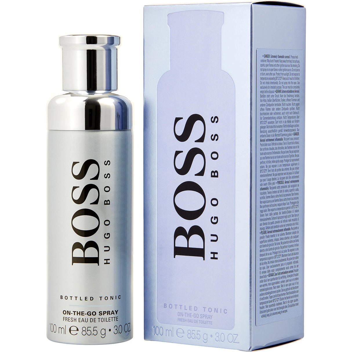 BOSS BOTTLED TONIC by Hugo Boss - ON THE GO FRESH EDT SPRAY 3 OZ - Men