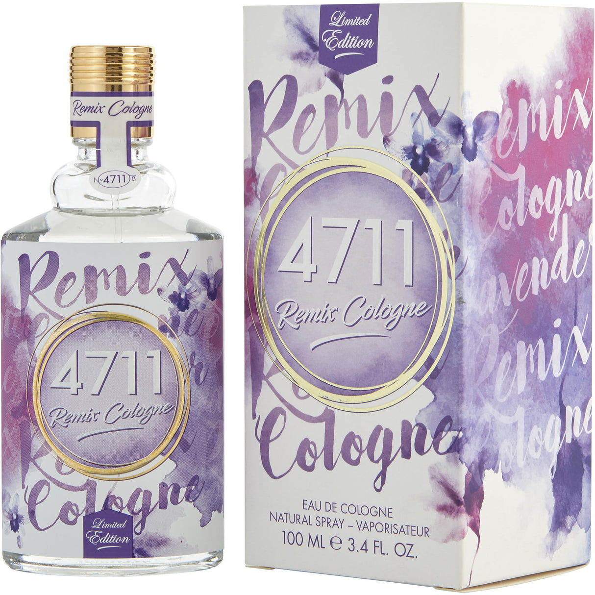 4711 REMIX COLOGNE by 4711 - EAU DE COLOGNE SPRAY 3.4 OZ (2019 LAVENDER LIMITED EDITION) - Unisex