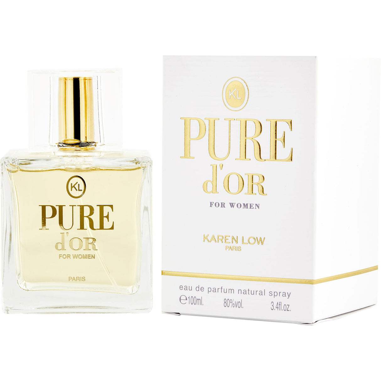 KAREN LOW PURE D'OR by Karen Low - EAU DE PARFUM SPRAY 3.4 OZ - Women