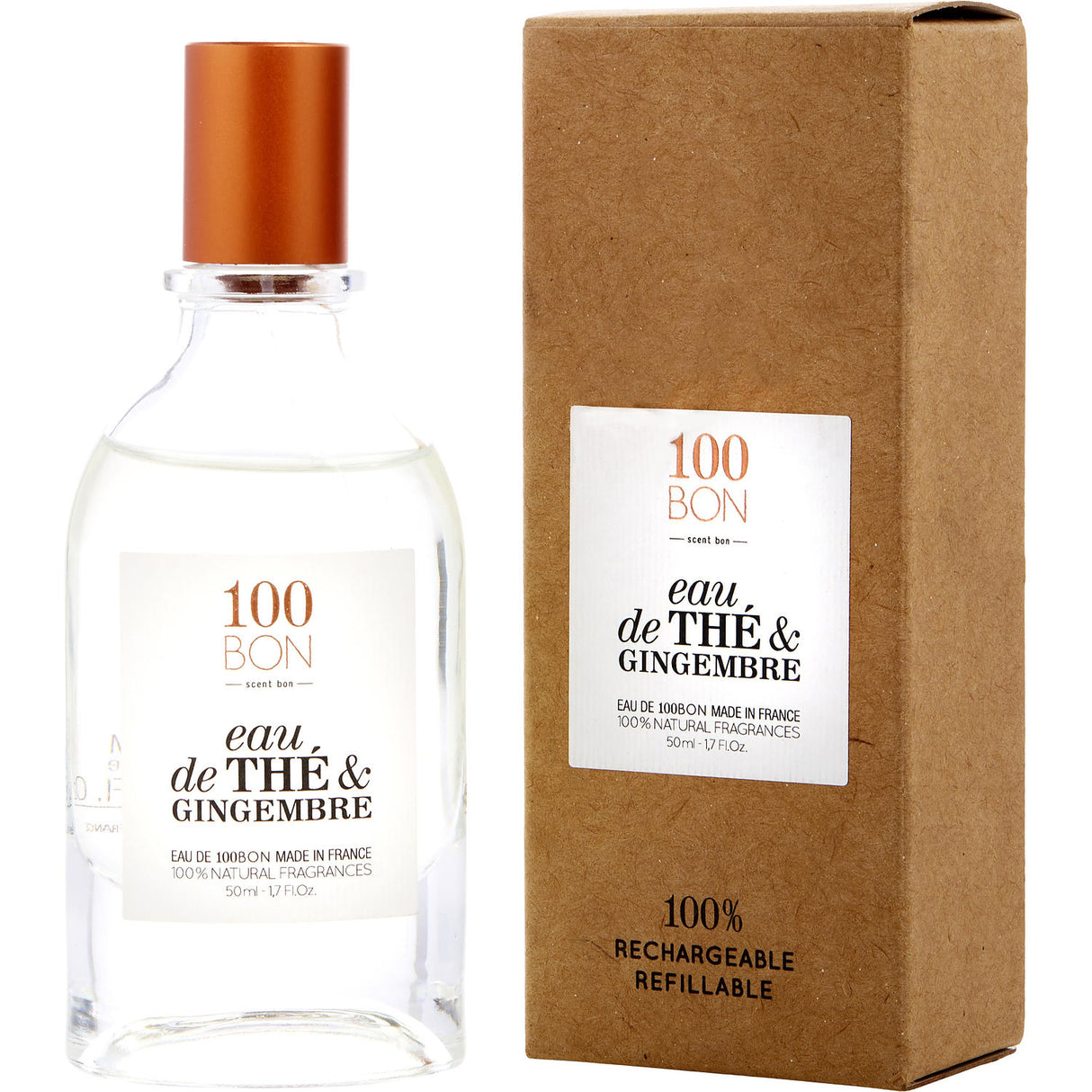 100BON EAU DE THE & GINGEMBRE by 100BON - EAU DE PARFUM SPRAY REFILLABLE 1.7 OZ - Unisex