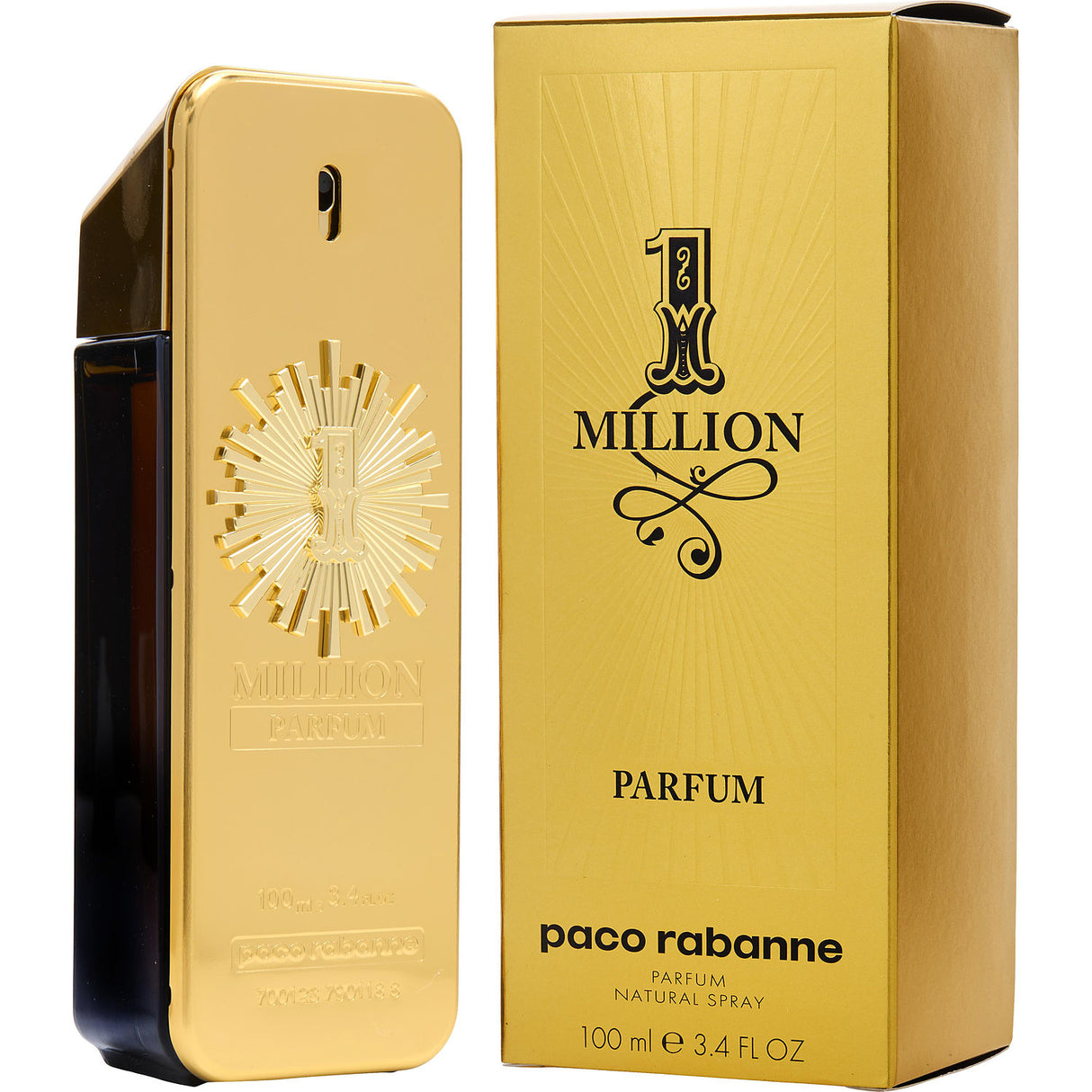 PACO RABANNE 1 MILLION by Paco Rabanne - PARFUM SPRAY 3.4 OZ - Men