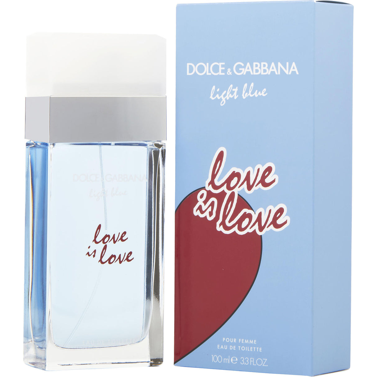 D & G LIGHT BLUE LOVE IS LOVE by Dolce & Gabbana - EDT SPRAY 3.3 OZ - Women