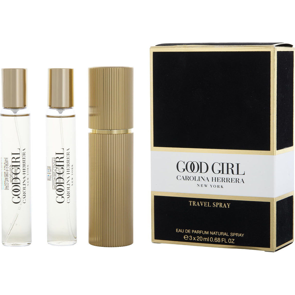 CH GOOD GIRL by Carolina Herrera - EAU DE PARFUM REFILLABLE SPRAY 0.68 OZ & 2 X EAU DE PARFUM REFILL SPRAY 0.68 OZ - Women