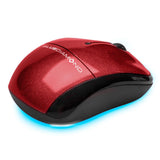 BlueDiamond - Track Mobile- Travel Wireless Mouse Red by Level Up Desks