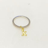 Dangle Initial Ring by Ellisonyoung.com