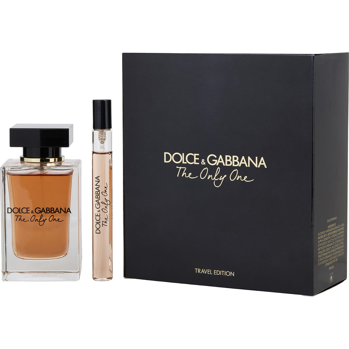 THE ONLY ONE by Dolce & Gabbana - EAU DE PARFUM SPRAY 3.3 OZ & EAU DE PARFUM SPRAY 0.33 OZ (TRAVEL SET) - Women