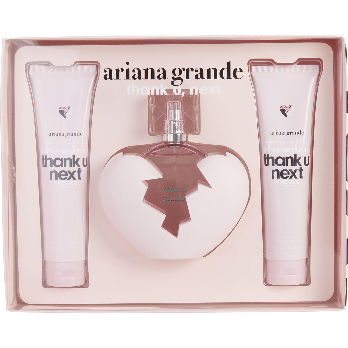 ARIANA GRANDE THANK U NEXT by Ariana Grande - EAU DE PARFUM SPRAY 3.4 OZ & BODY SOUFFLE 3.4 OZ & SHOWER GEL 3.4 OZ - Women