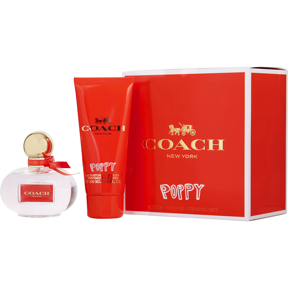 COACH POPPY by Coach - EAU DE PARFUM SPRAY 3.4 OZ & BODY LOTION 3.4 OZ - Women