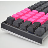 Tai-Hao Rubber Keycap Set 18 Neon Pink by Level Up Desks