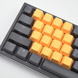 Tai-Hao Rubber Keycap Set 18 Neon Orange by Level Up Desks