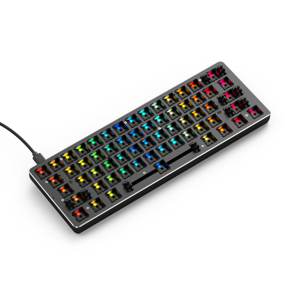 Glorious GMMK Compact Hotswappable Mechanical Keyboard Barebones by Level Up Desks