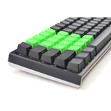 Tai-Hao Rubber Gaming Keycaps Blank Neon Green by Level Up Desks