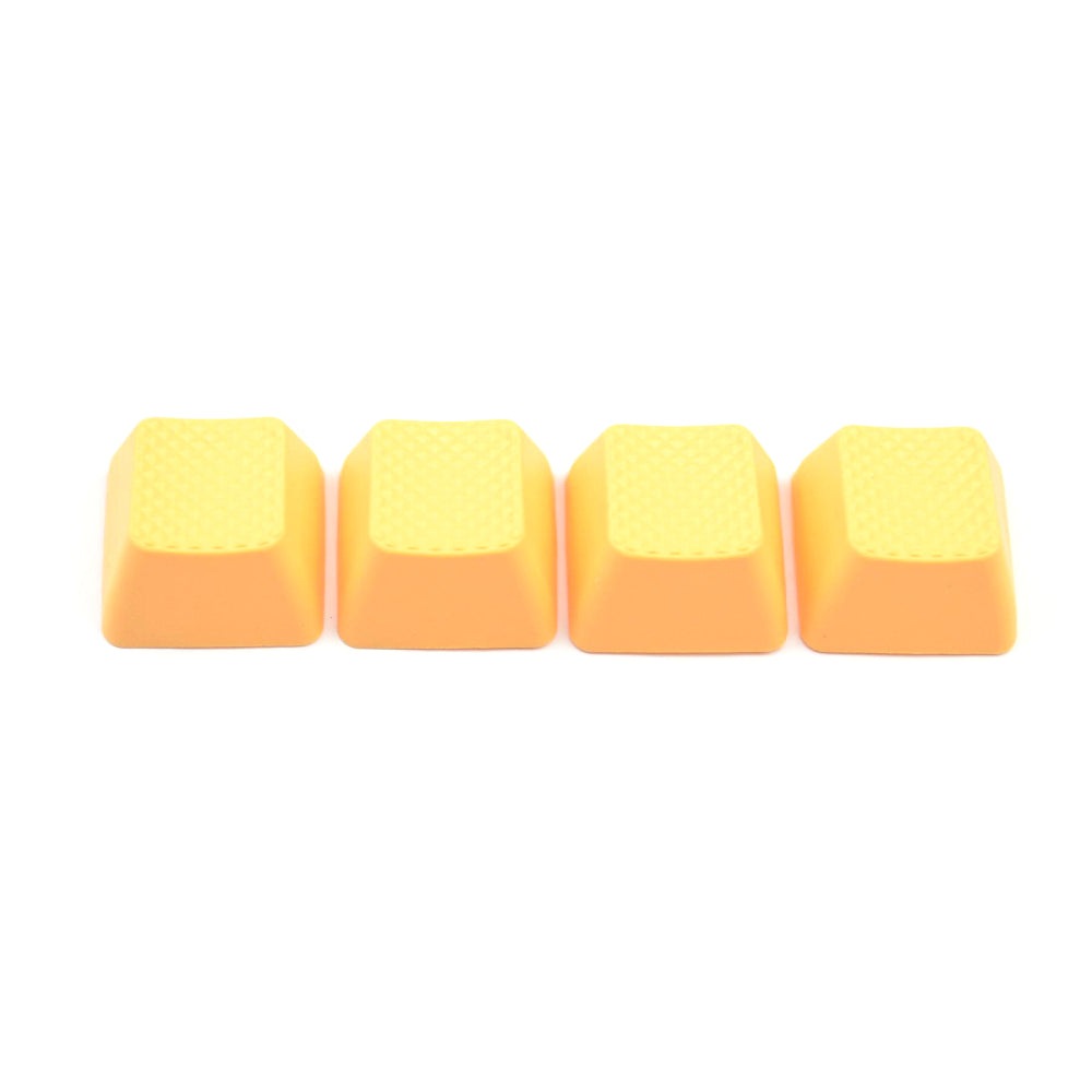 Tai-Hao Rubber Gaming Keycaps Blank Neon Orange by Level Up Desks