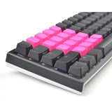 Tai-Hao Rubber Gaming Keycaps Blank Neon Pink by Level Up Desks