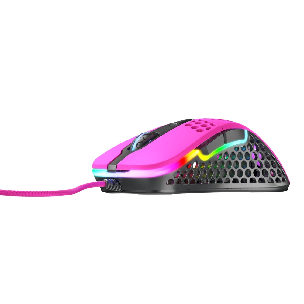 Xtrfy M4 RGB Lightweight Gaming Mouse - Pink by Level Up Desks