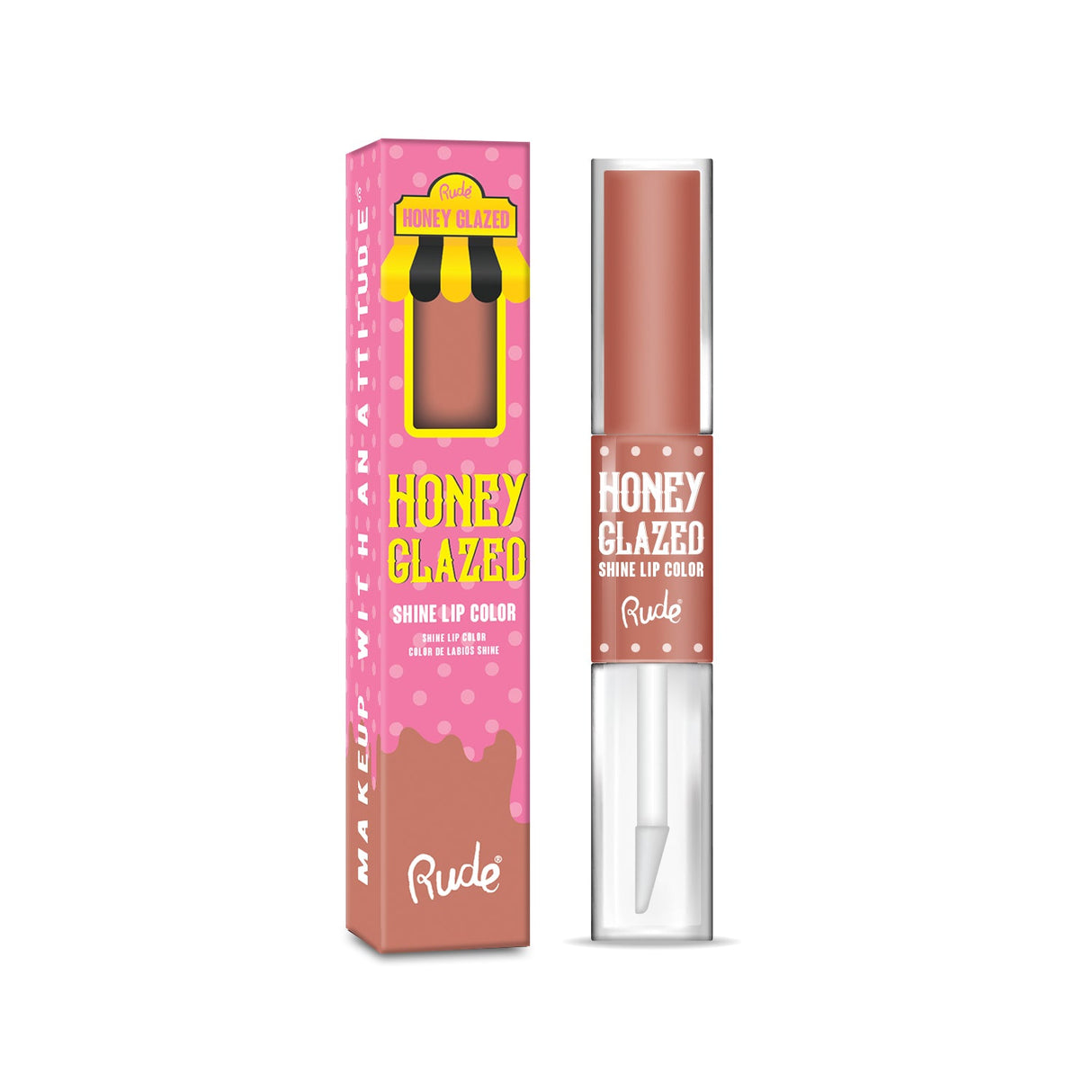 RUDE Honey Glazed Shine Lip Color - Plain