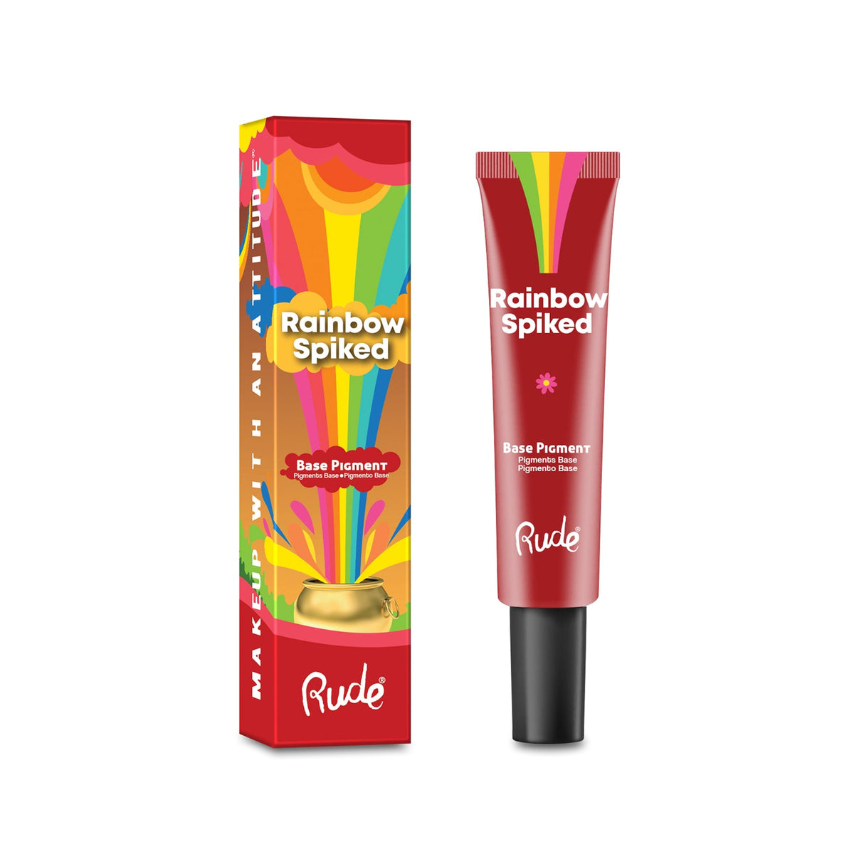 RUDE Rainbow Spiked Vibrant Colors Base Pigment - Red