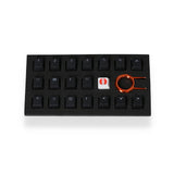 Tai-Hao Rubber Keycap Set Black 18 pcs by Level Up Desks