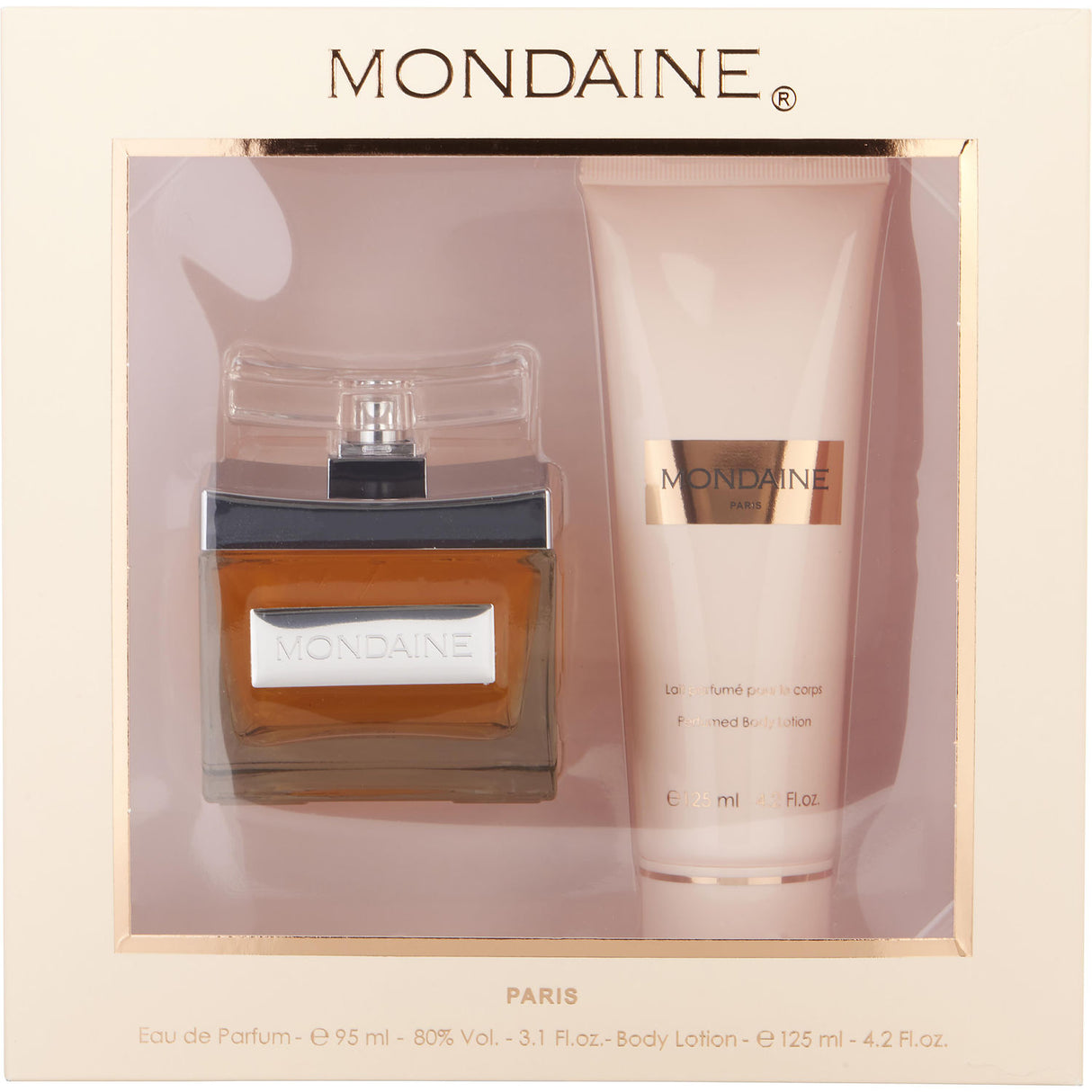 MONDAINE by Yves De Sistelle - EAU DE PARFUM SPRAY 3.1 OZ & BODY LOTION 4.2 OZ - Women