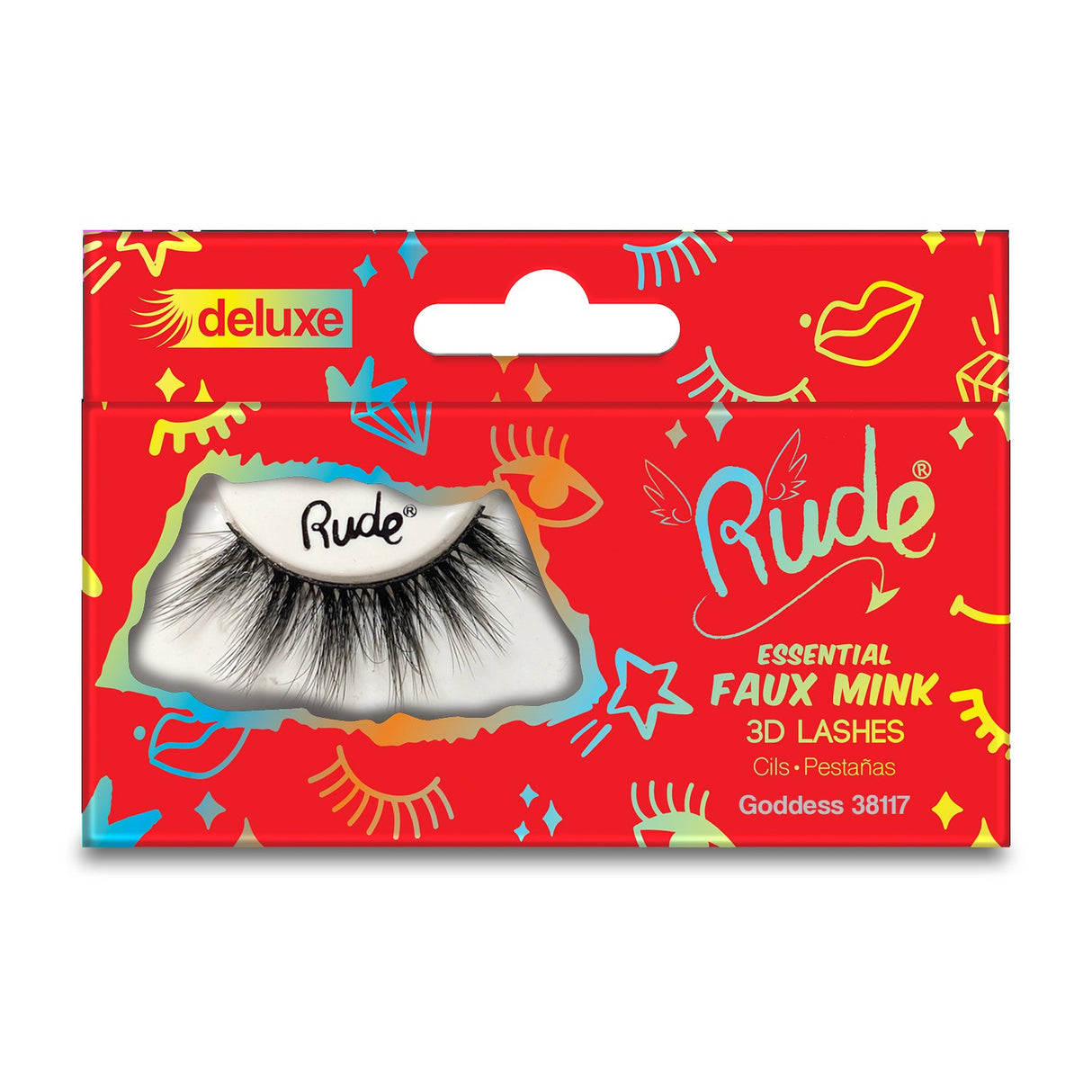 RUDE Essential Faux Mink Deluxe 3D Lashes - Goddess