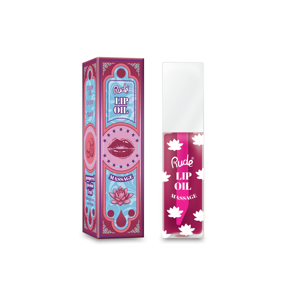 RUDE Lip Oil Massage - Pampered Passionfruit