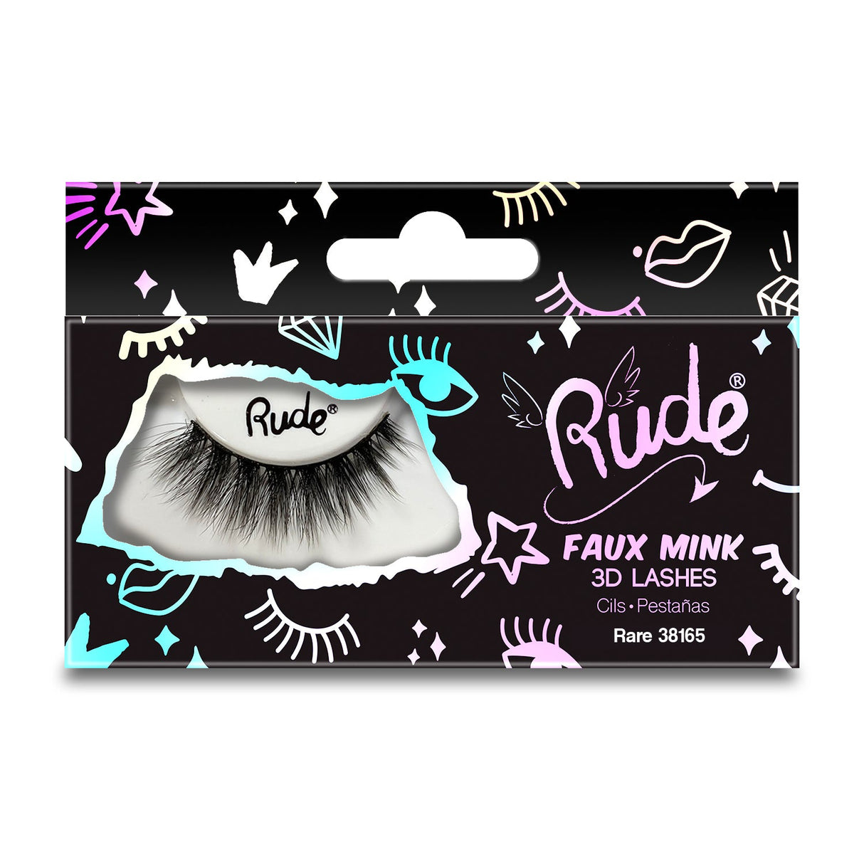 RUDE Essential Faux Mink 3D Lashes - Rare