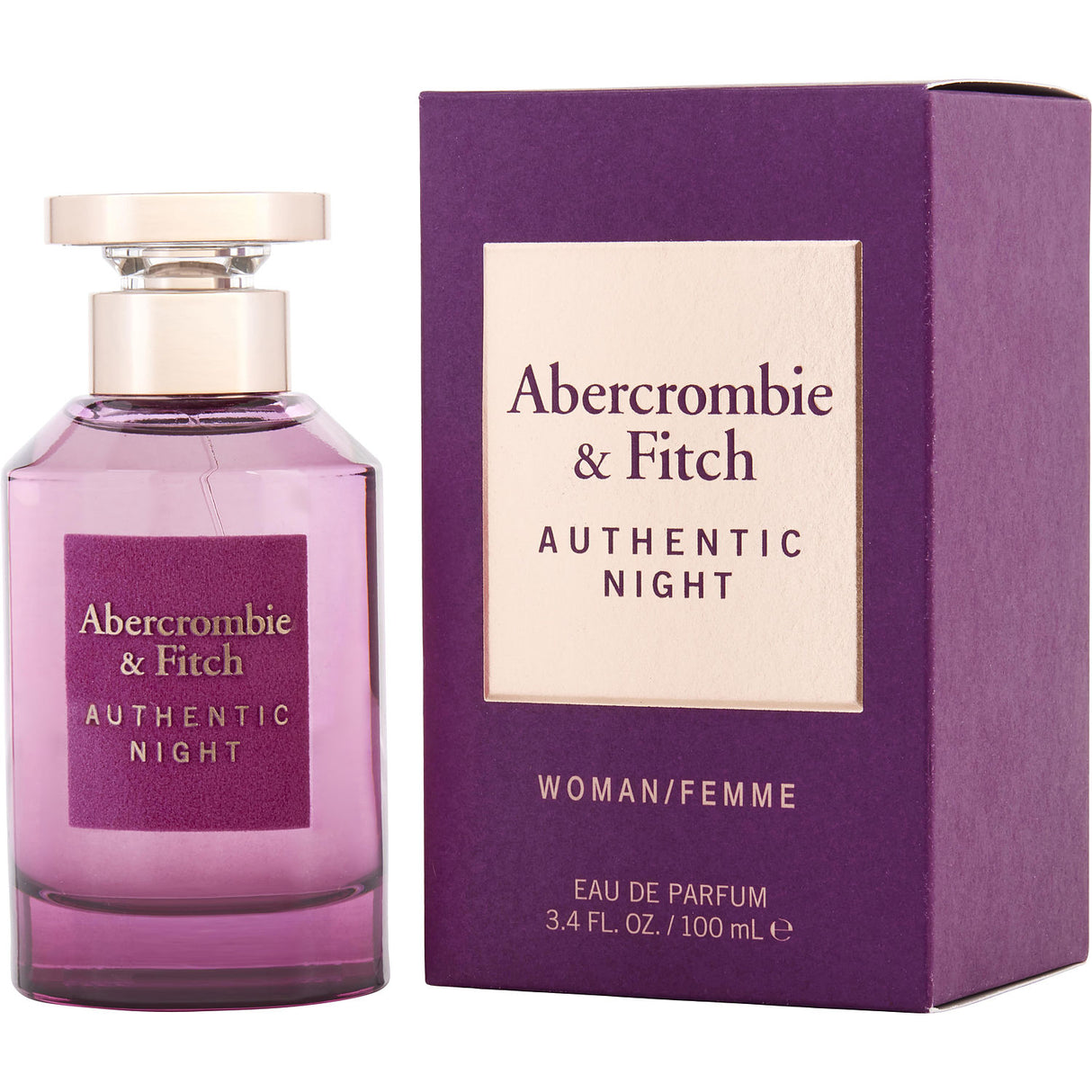 ABERCROMBIE & FITCH AUTHENTIC NIGHT by Abercrombie & Fitch - EAU DE PARFUM SPRAY 3.4 OZ - Women