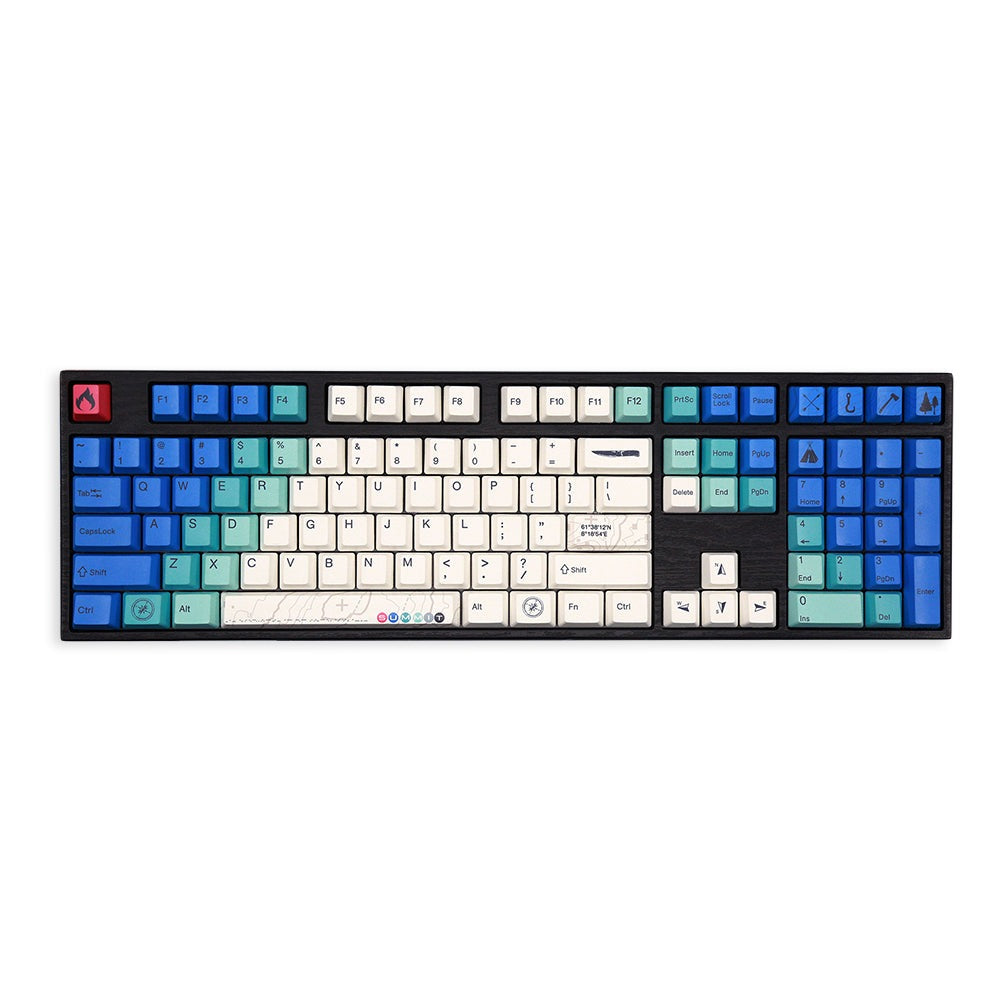 Varmilo VA108 Summit R2 Full Size Mechanical Keyboard Ivy Switch by Level Up Desks