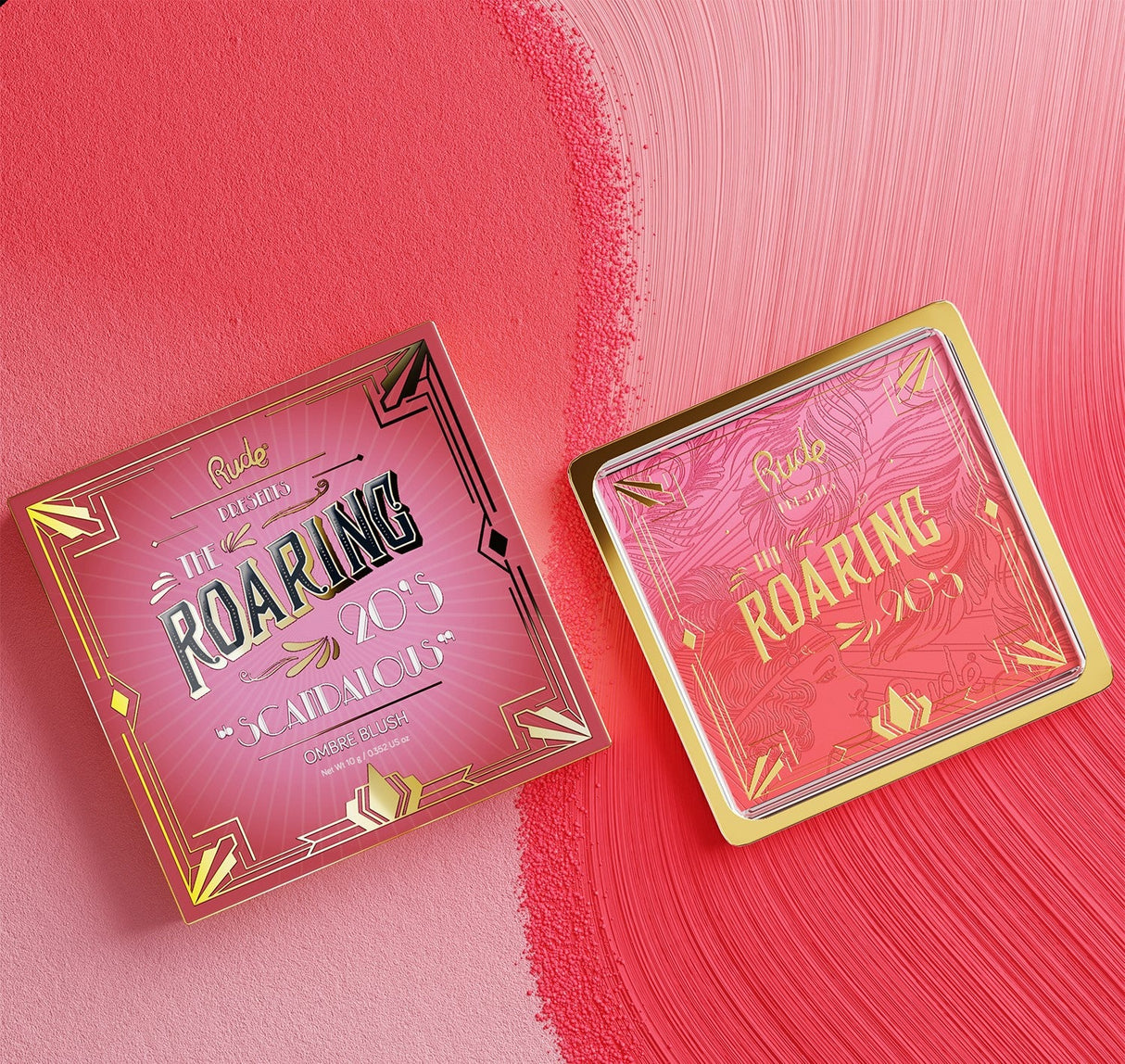 RUDE The Roaring 20's Ombre Blush - Scandalous