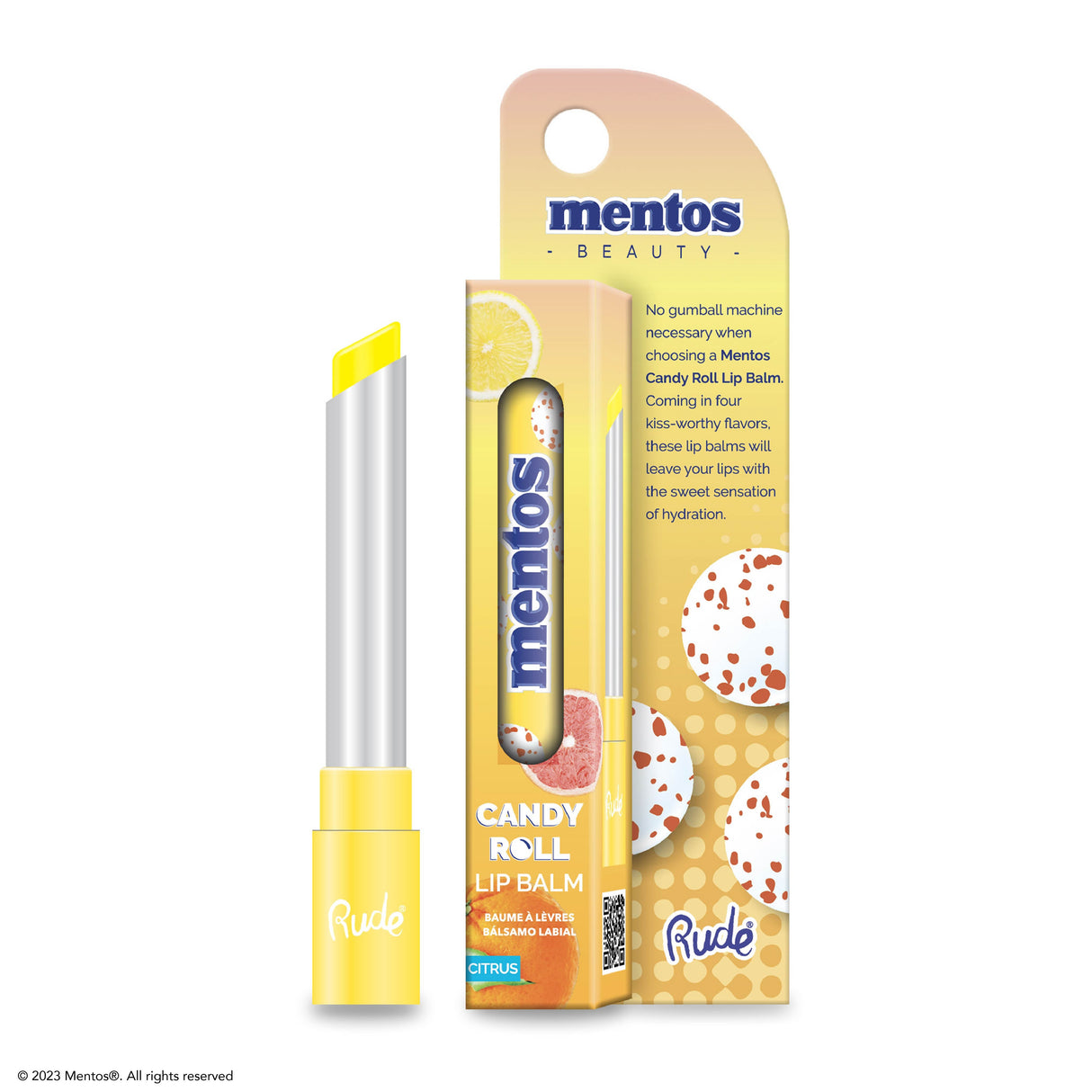 RUDE Mentos Candy Roll Lip Balm - Citrus