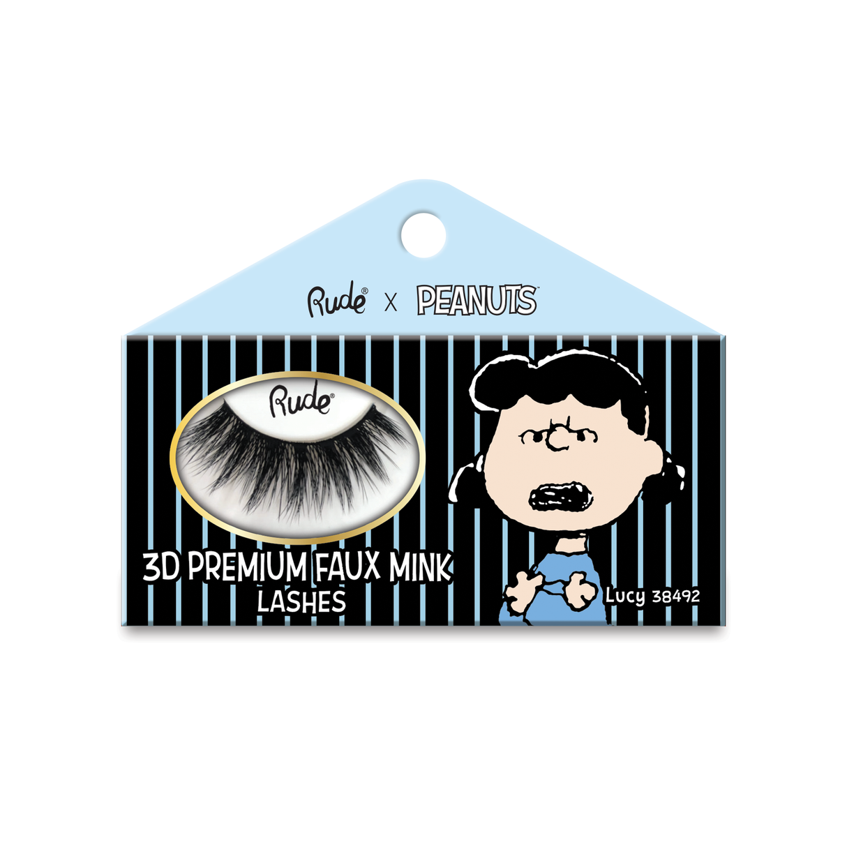 RUDE Peanuts 3D Premium Faux Mink Lashes - Lucy