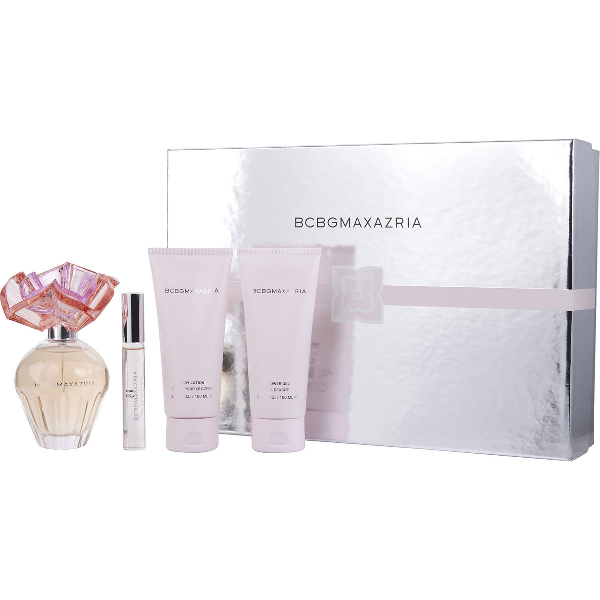 BCBGMAXAZRIA by Max Azria - EAU DE PARFUM SPRAY 3.4 OZ & BODY LOTION 3.4 OZ & BATH SHOWER GEL 3.4 OZ & EAU DE PARFUM ROLLERBALL 0.33 OZ MINI - Women