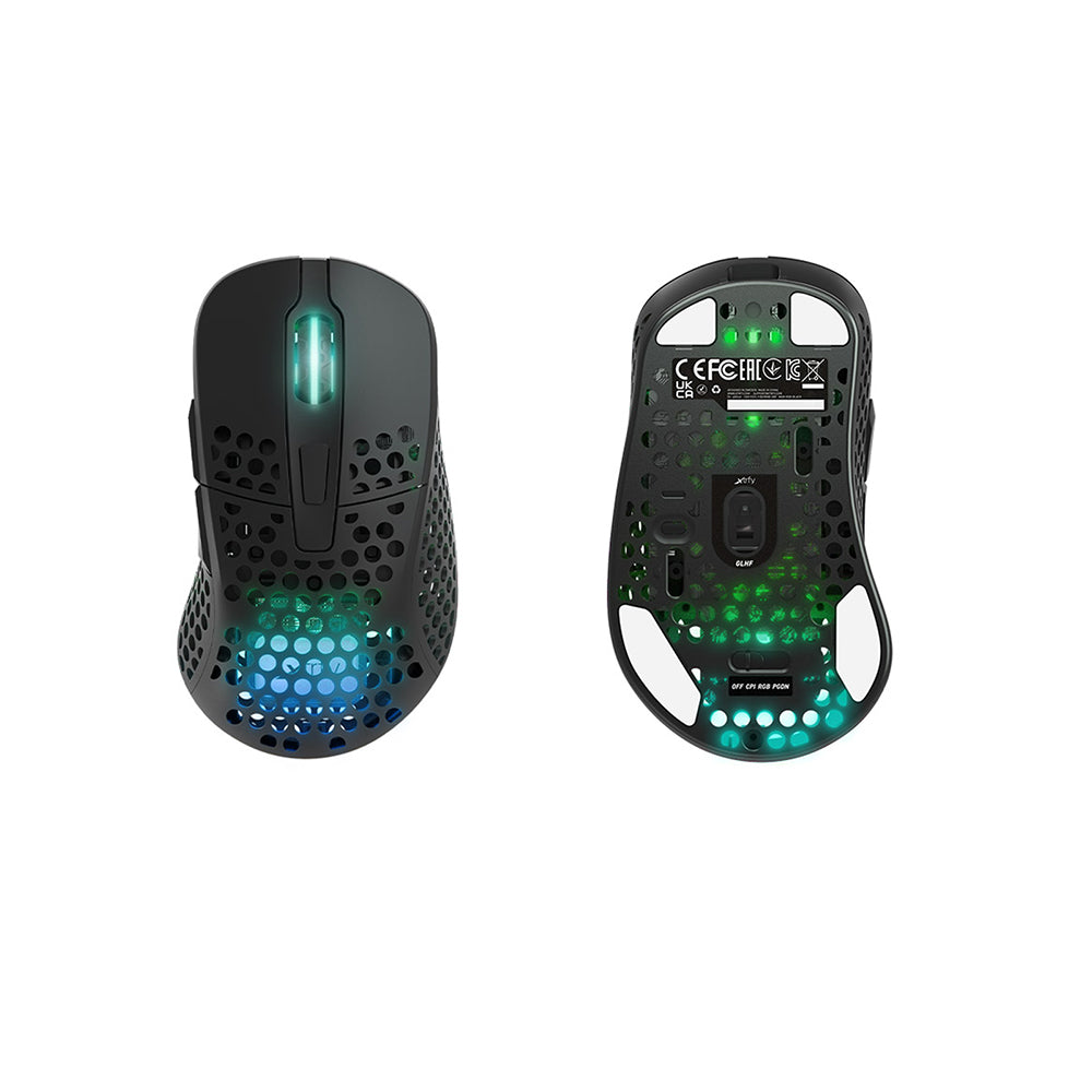 Xtrfy M4 Wireless RGB Gaming Mouse - Black by Level Up Desks