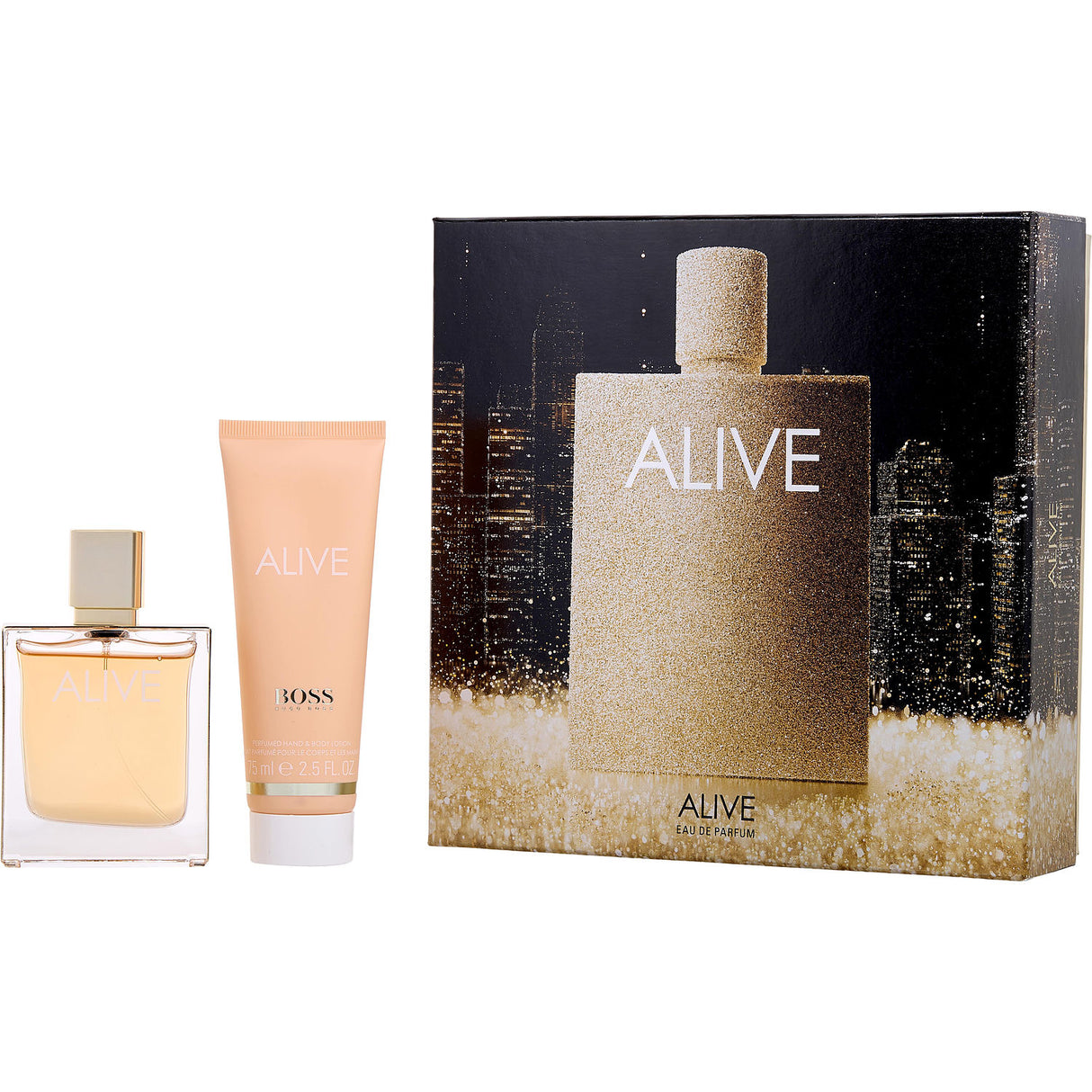 HUGO BOSS ALIVE by Hugo Boss - EAU DE PARFUM SPRAY 1.7 OZ & BODY LOTION 2.5 OZ - Women