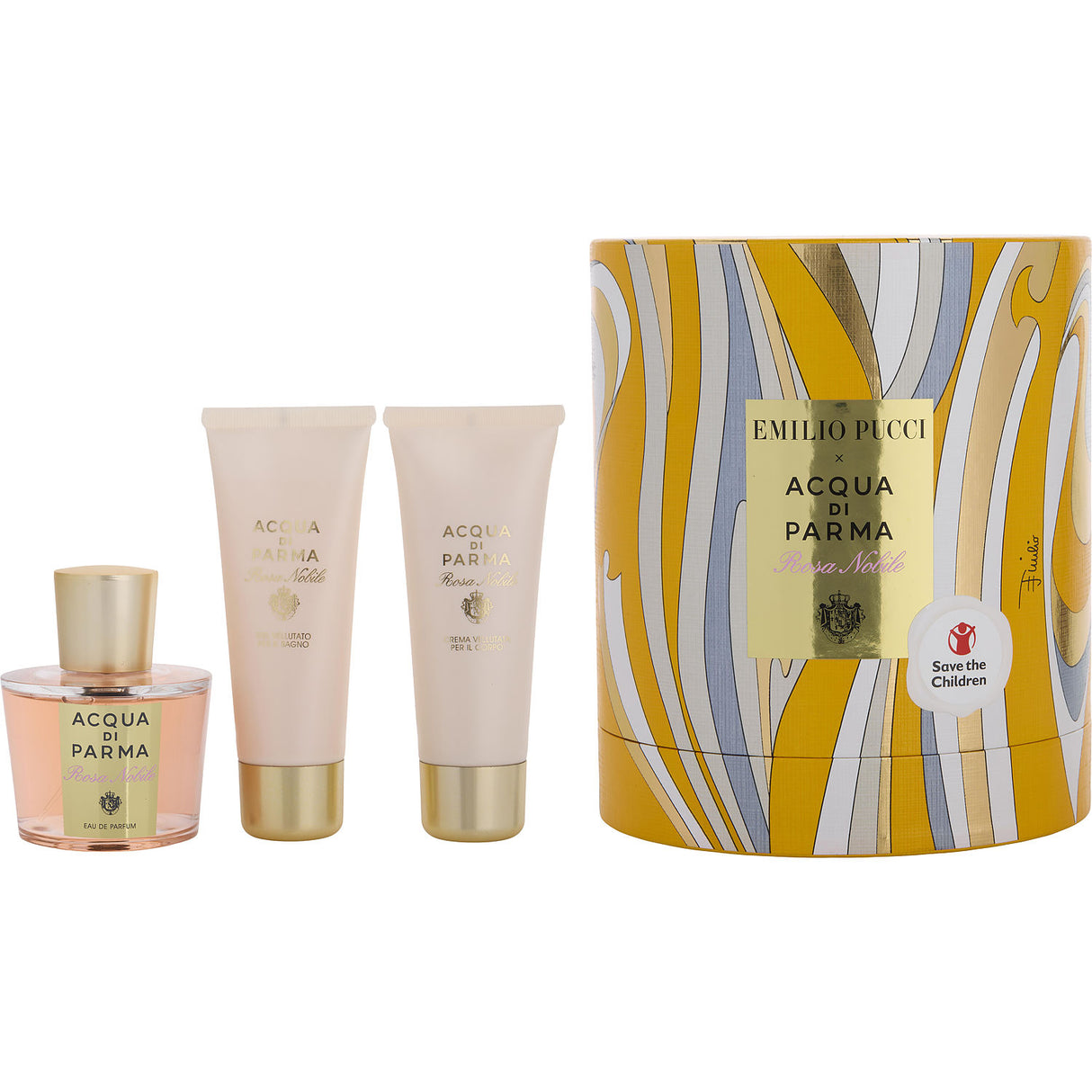 ACQUA DI PARMA ROSA NOBILE by Acqua di Parma - EAU DE PARFUM SPRAY 3.4 OZ & BODY CREAM 2.5 OZ & BATH AND SHOWER GEL 2.5 OZ (EMILIO PUCCI EDITION) - Women