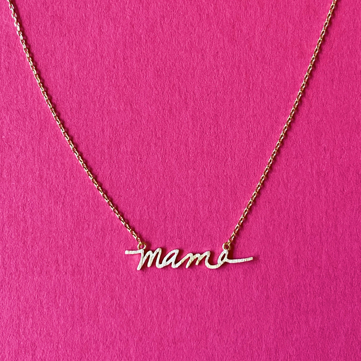 Mama Script Necklace by Ellisonyoung.com