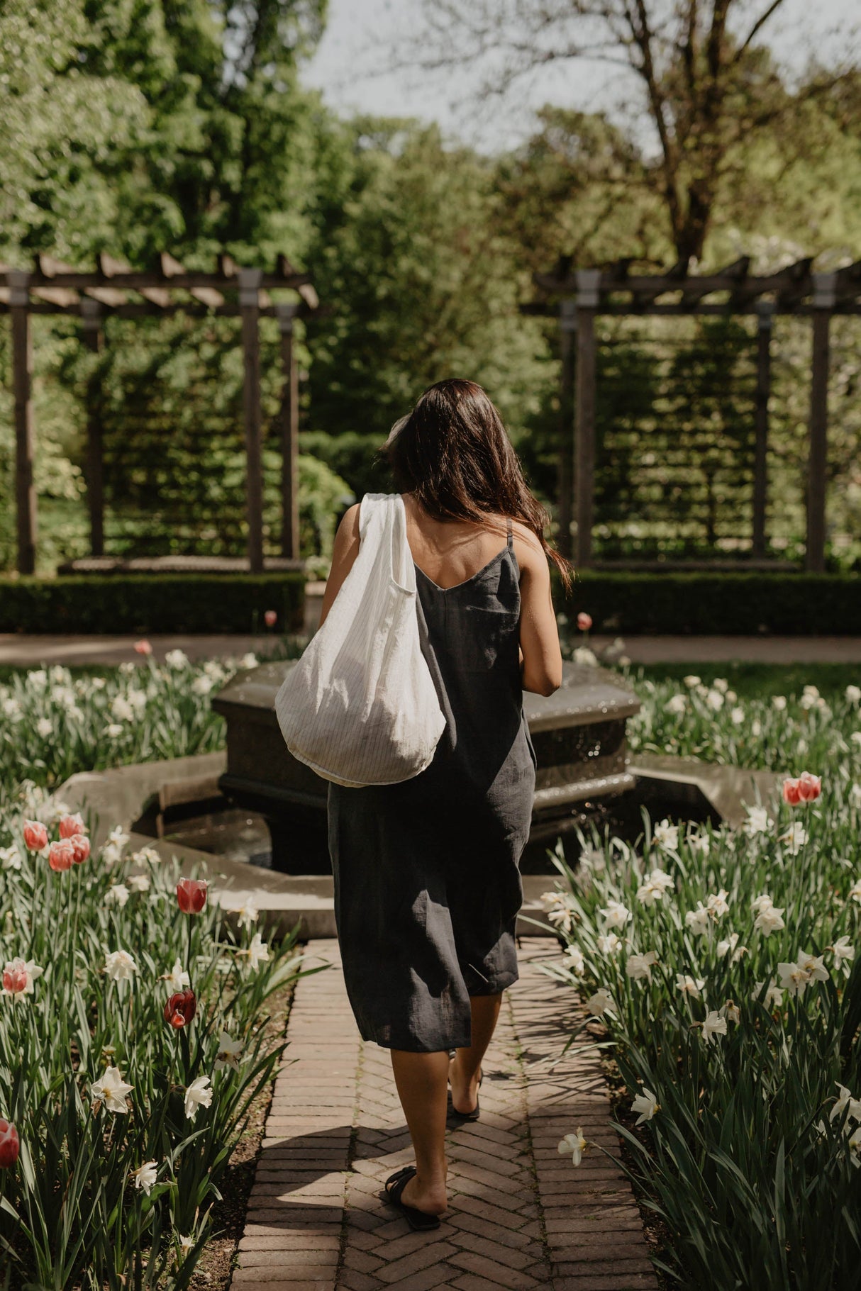 Linen tote bag by AmourLinen