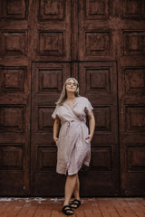 Linen wrap dress Rome by AmourLinen