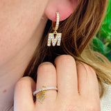 Dangle Initial Ring by Ellisonyoung.com