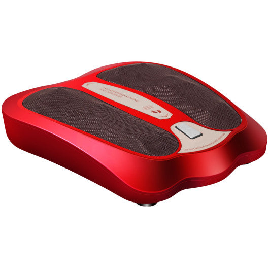 Shiatsu Heated Electric Kneading Foot and Back Massager-Red