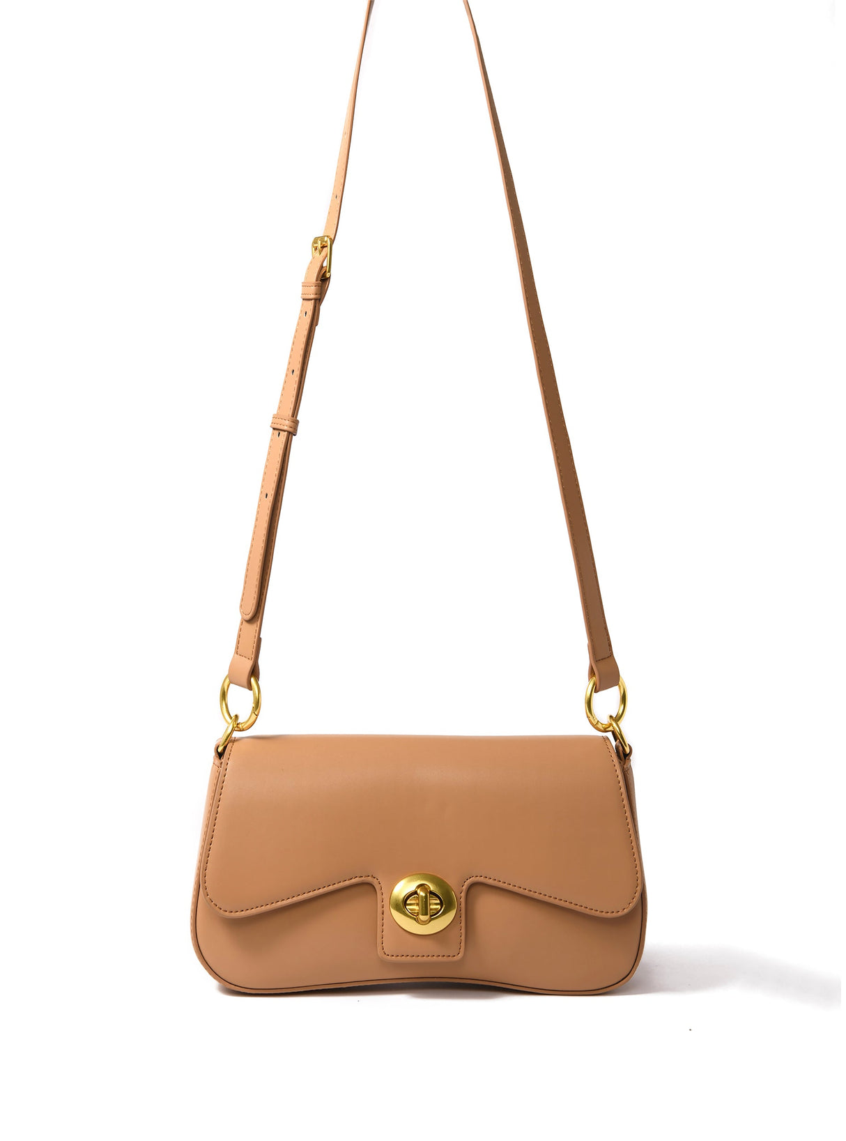 Jacqueline Leather Bag, Apricot by Bob Oré