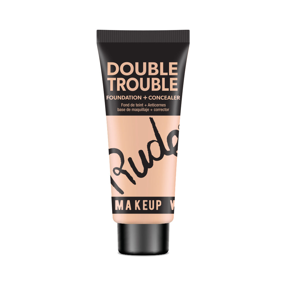 RUDE Double Trouble Foundation + Concealer - Ivory 03